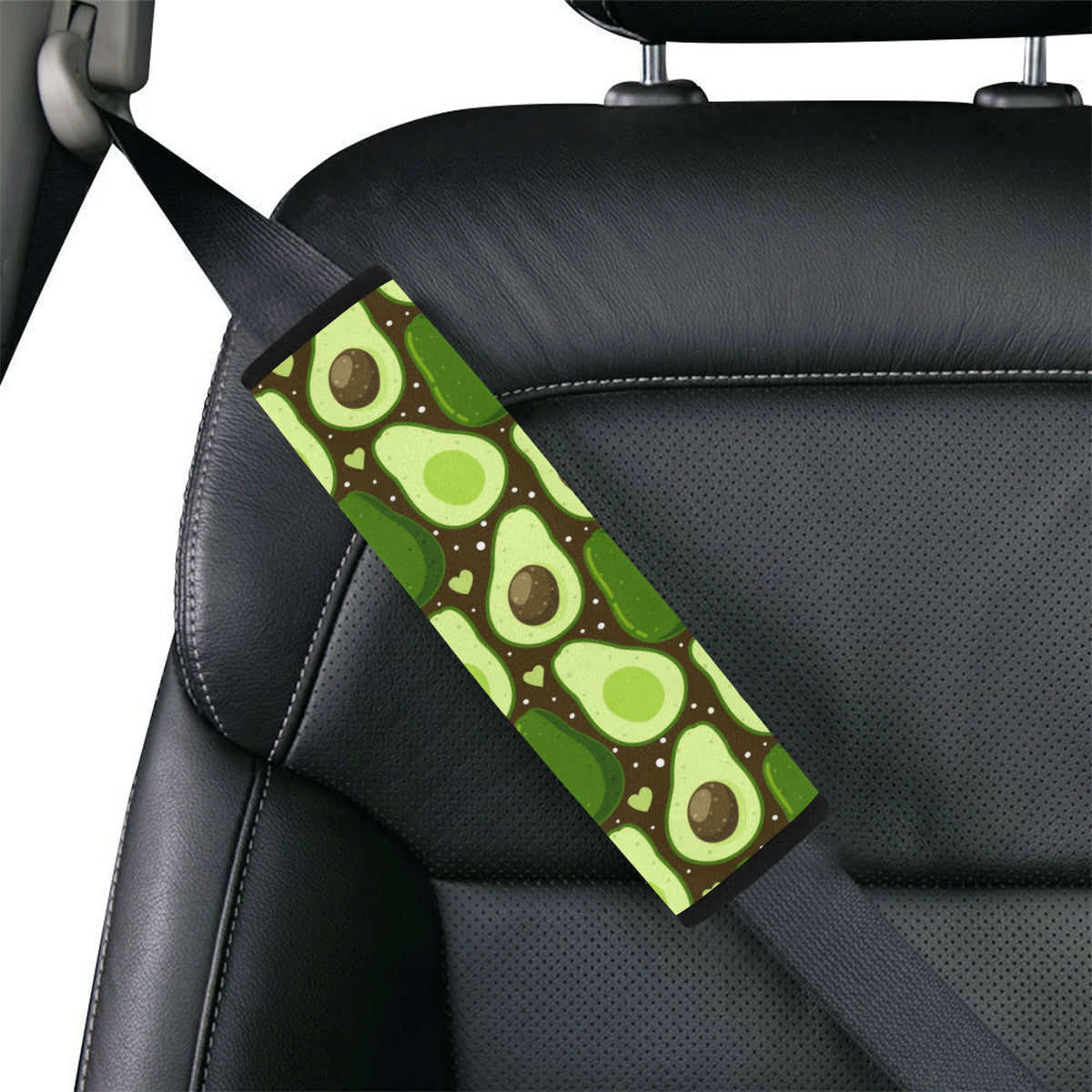 Avocado Pattern Print Design AC04 Car Seat Belt Cover