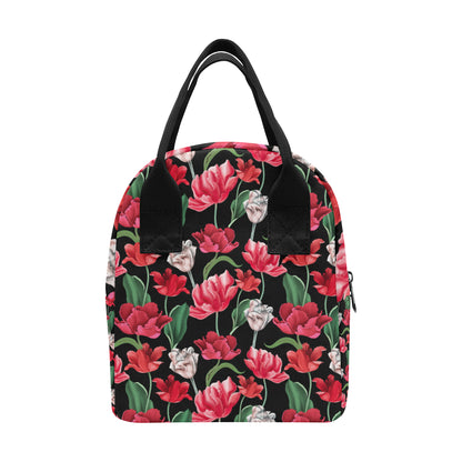 Tulip Pattern Print Design TP08 Insulated Lunch Bag