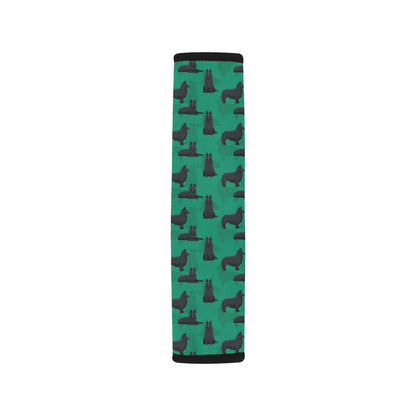 Belgian Sheepdog Pattern Print Design 01 Car Seat Belt Cover