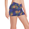 Pineapple Pattern Print Design PP02 Yoga Shorts