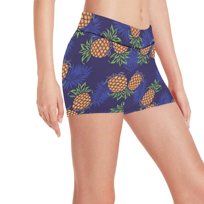 Pineapple Pattern Print Design PP02 Yoga Shorts