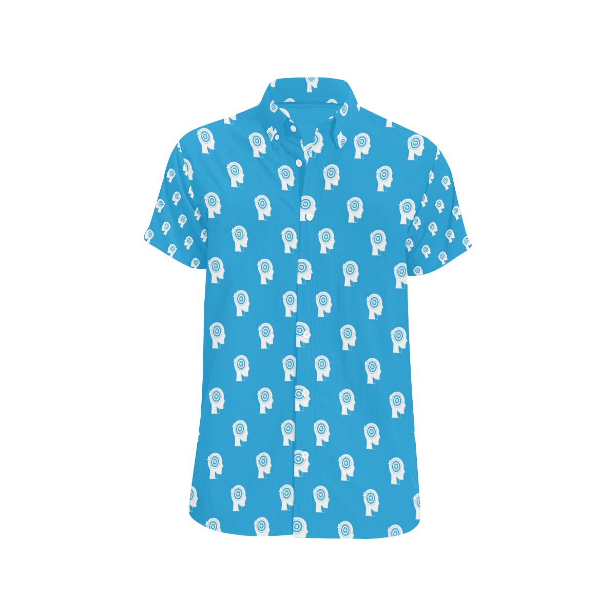 Psychology Pattern Print Design A03 Men's Short Sleeve Button Up Shirt