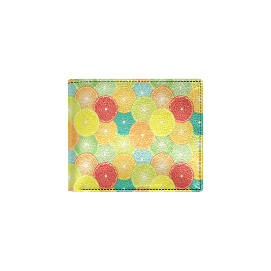 Citrus  Pattern Print Design 01 Men's ID Card Wallet