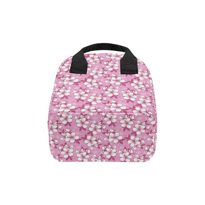 Cherry Blossom Pattern Print Design CB02 Insulated Lunch Bag