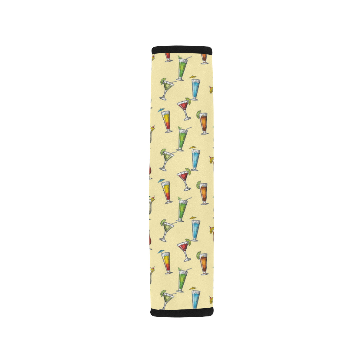 Cocktail Pattern Print Design 02 Car Seat Belt Cover