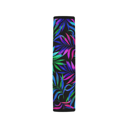 Tropical Flower Pattern Print Design TF010 Car Seat Belt Cover
