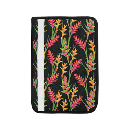 Heliconia Pattern Print Design HL01 Car Seat Belt Cover