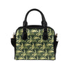 Camouflage Dinosaur Pattern Print Design 03 Shoulder Handbag