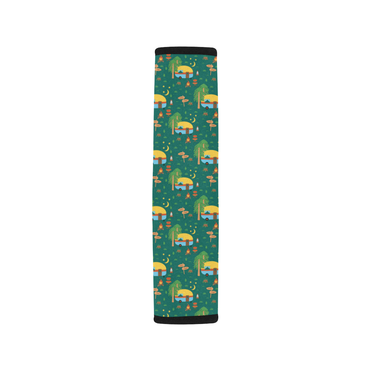 Camping Camper Pattern Print Design 06 Car Seat Belt Cover