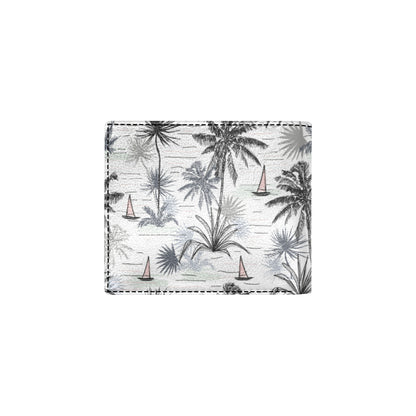 Pacific island Pattern Print Design A04 Men's ID Card Wallet