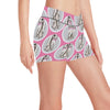 Rabbit Pattern Print Design RB019 Yoga Shorts