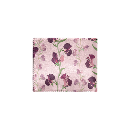Peony Pattern Print Design PE09 Men's ID Card Wallet