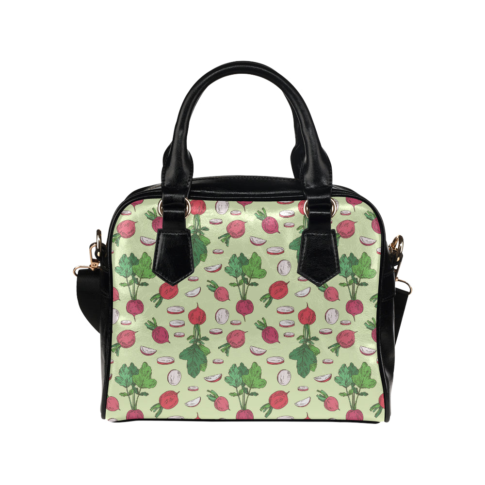 Radish Pattern Print Design A04 Shoulder Handbag