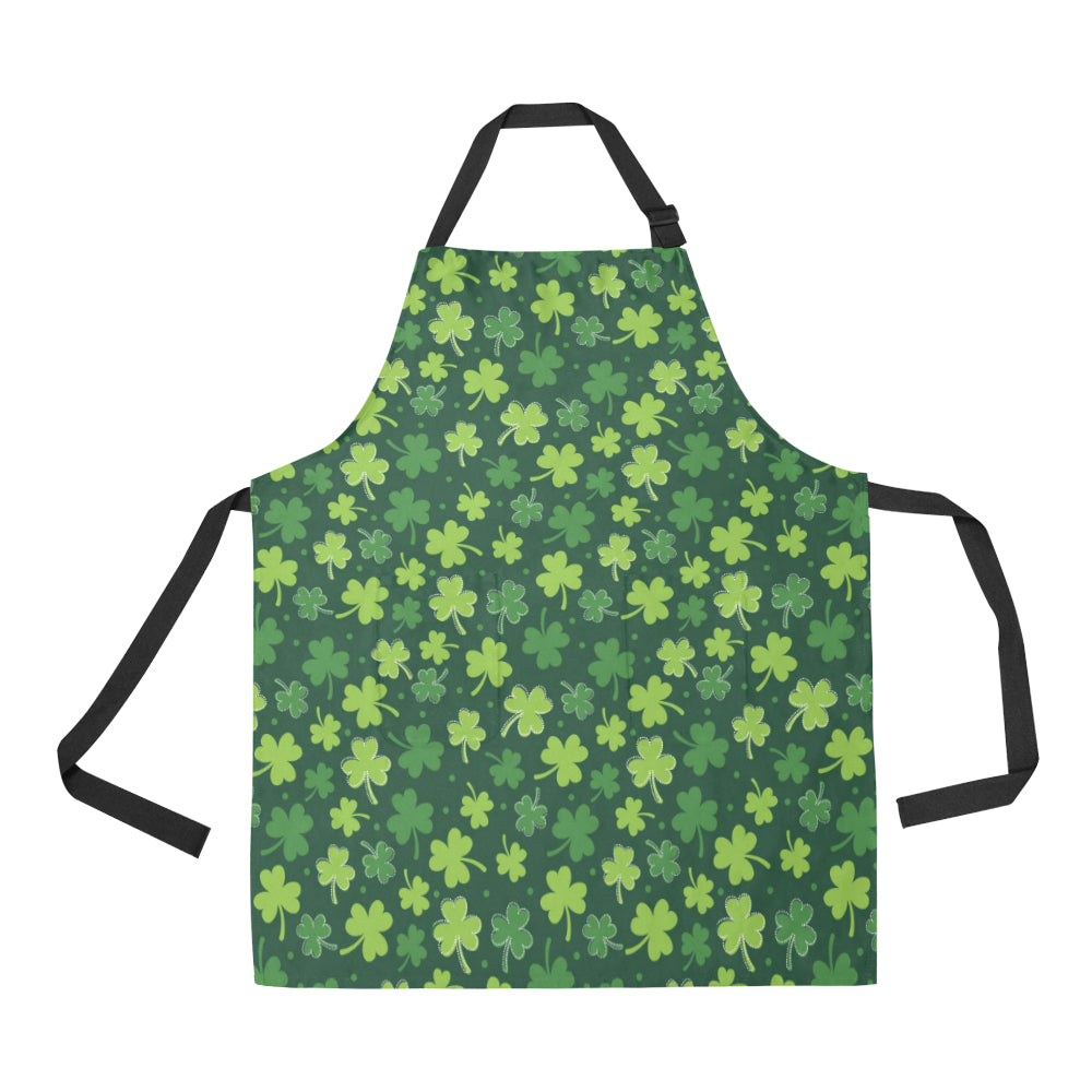 Clover  Pattern Print Design 02 Apron with Pocket