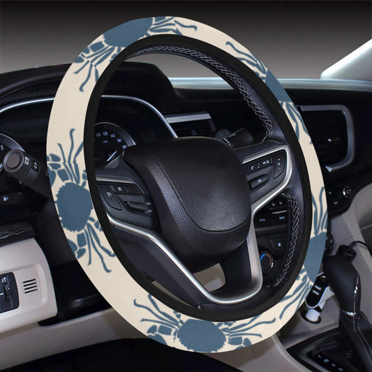 Crab Pattern Print Design 02 Steering Wheel Cover with Elastic Edge