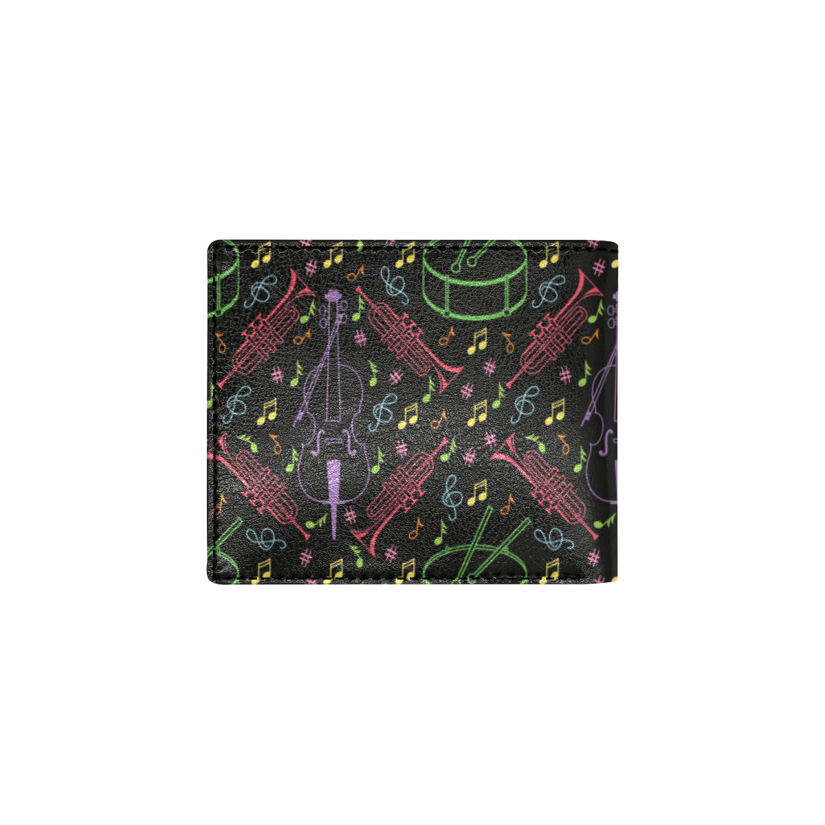 Cello Neon Pattern Print Design 02 Men's ID Card Wallet