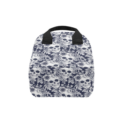 Skull Floral Beautiful Insulated Lunch Bag