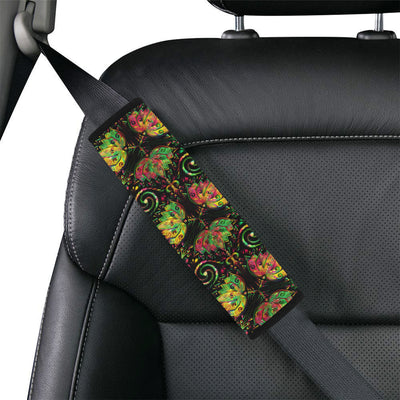 lotus Boho Pattern Print Design LO09 Car Seat Belt Cover