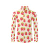 Strawberry Pattern Print Design SB02 Men's Long Sleeve Shirt