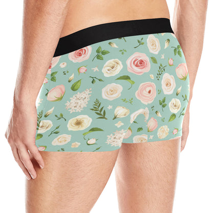 Lisianthus Pattern Print Design 01 Men's Boxer Briefs
