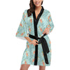 Angel Pattern Print Design 01 Women's Short Kimono