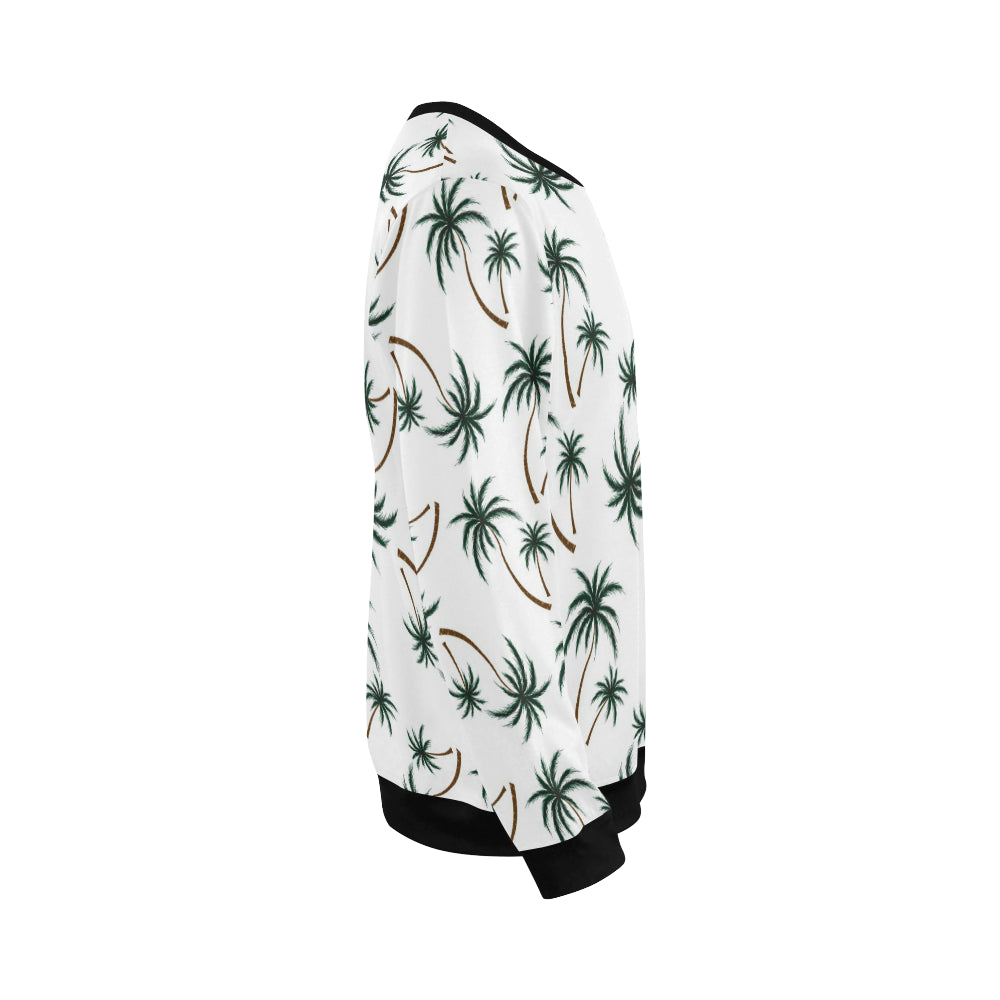 Palm Tree Pattern Print Design PT07 Men Long Sleeve Sweatshirt