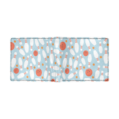 Bowling Pattern Print Design 09 Men's ID Card Wallet
