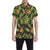 Bird Of Paradise Pattern Print Design BOP013 Men's Short Sleeve Button Up Shirt