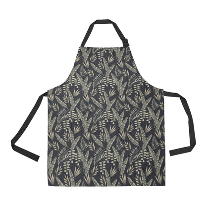 Banana Leaf Pattern Print Design 07 Apron with Pocket
