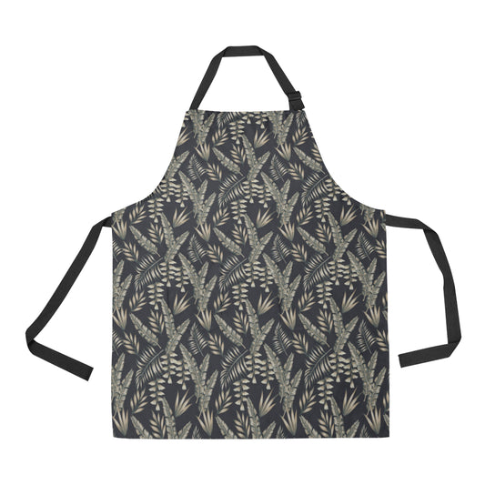 Banana Leaf Pattern Print Design 07 Apron with Pocket