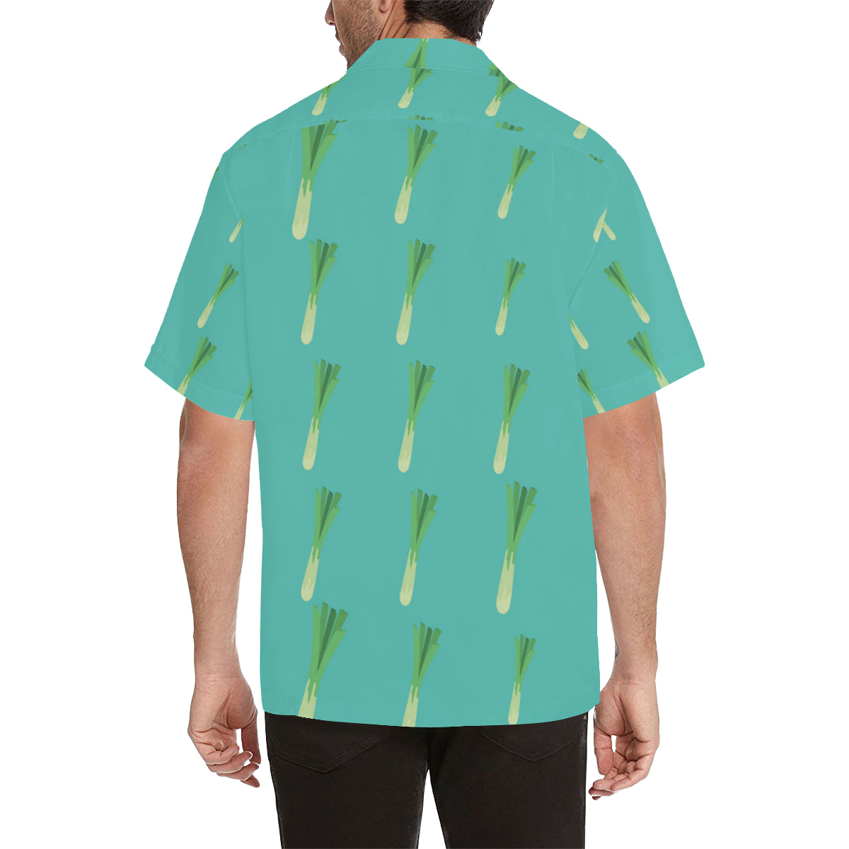 Leek Pattern Print Design 01 Men's Hawaiian Shirt