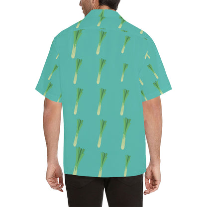 Leek Pattern Print Design 01 Men's Hawaiian Shirt