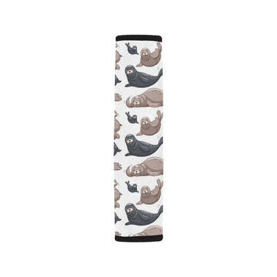 Sea Lion Pattern Print Design 02 Car Seat Belt Cover