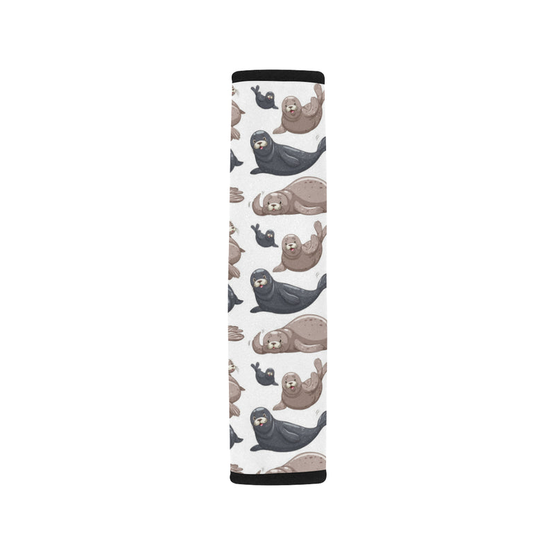 Sea Lion Pattern Print Design 02 Car Seat Belt Cover