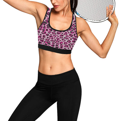 Leopard Pattern Print Design 02 Sports Bra