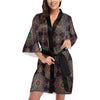 Medallion Pattern Print Design 03 Women's Short Kimono