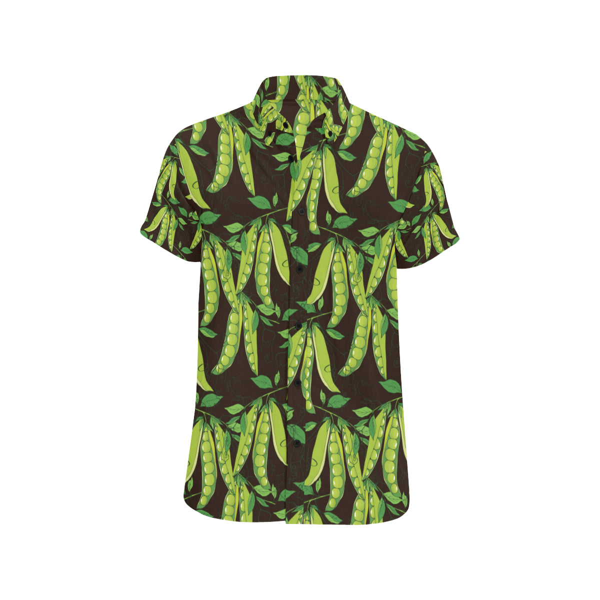 Peas Pattern Print Design A03 Men's Short Sleeve Button Up Shirt