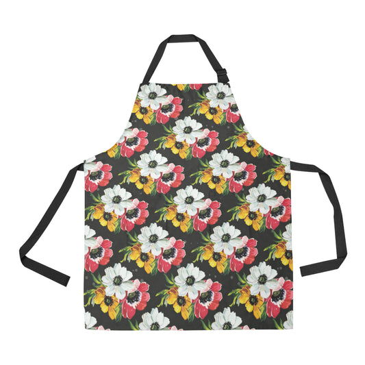Anemone Pattern Print Design AM07 Apron with Pocket