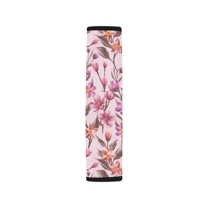 Summer Floral Pattern Print Design SF09 Car Seat Belt Cover