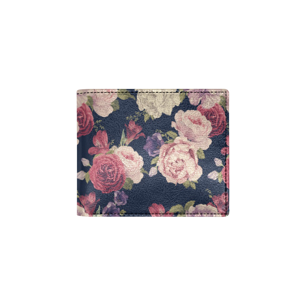 Peony Pattern Print Design PE03 Men's ID Card Wallet