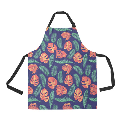 Palm Leaves Pattern Print Design PL011 Apron with Pocket