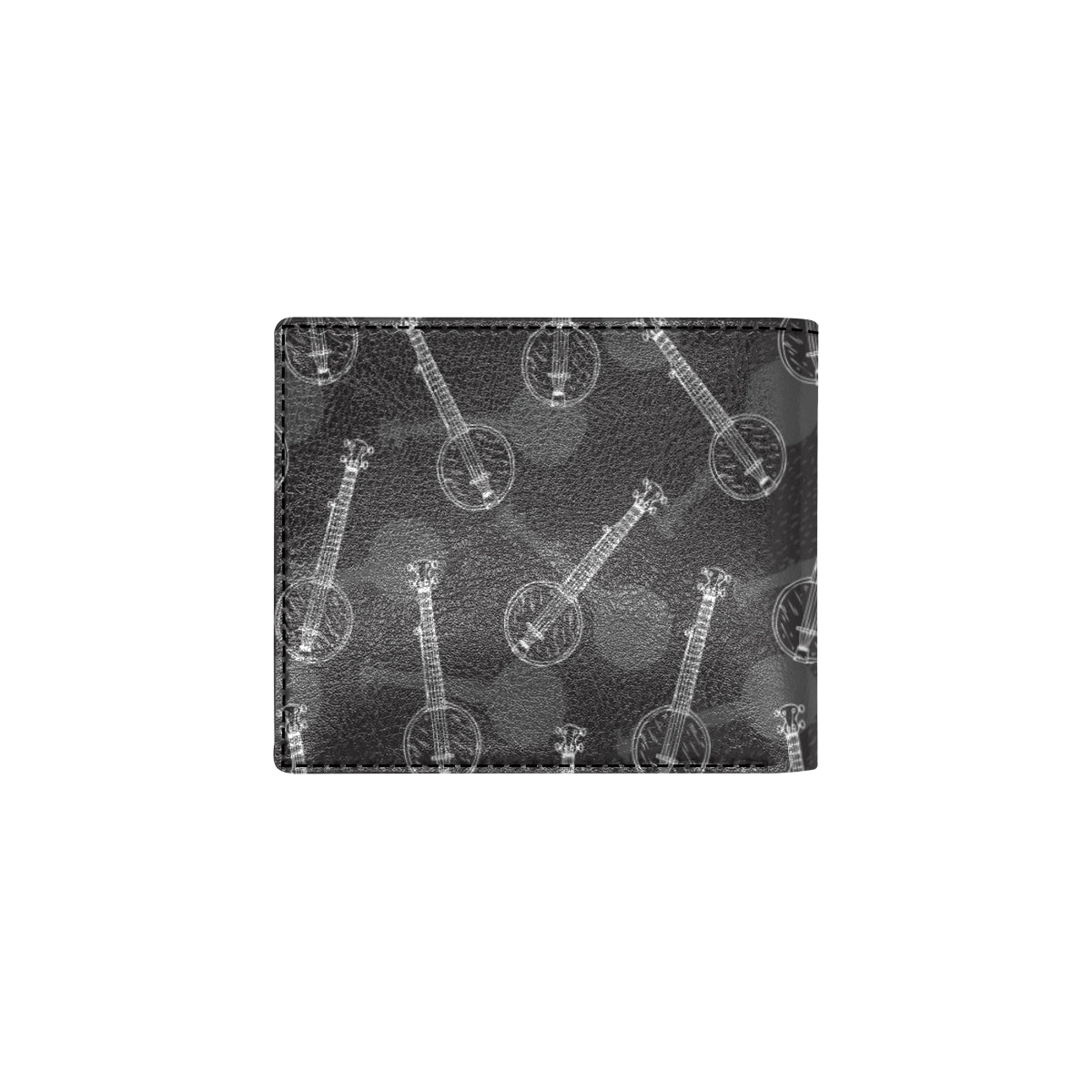 Banjo Pattern Print Design 03 Men's ID Card Wallet