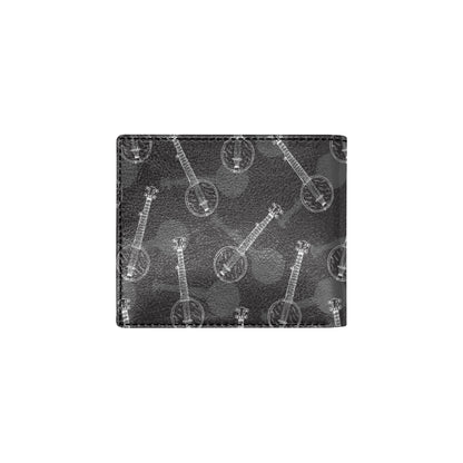 Banjo Pattern Print Design 03 Men's ID Card Wallet