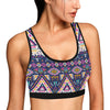 Pink Tribal Aztec native american Sports Bra