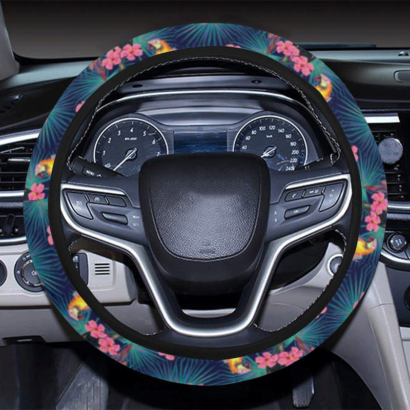 Toucan Parrot Design Steering Wheel Cover with Elastic Edge