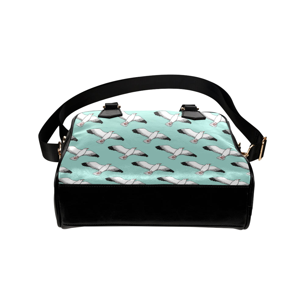 Pigeon Pattern Print Design 02 Shoulder Handbag