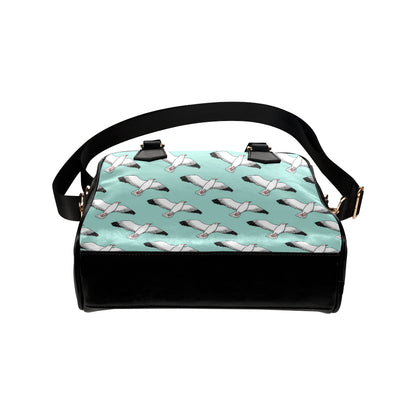 Pigeon Pattern Print Design 02 Shoulder Handbag