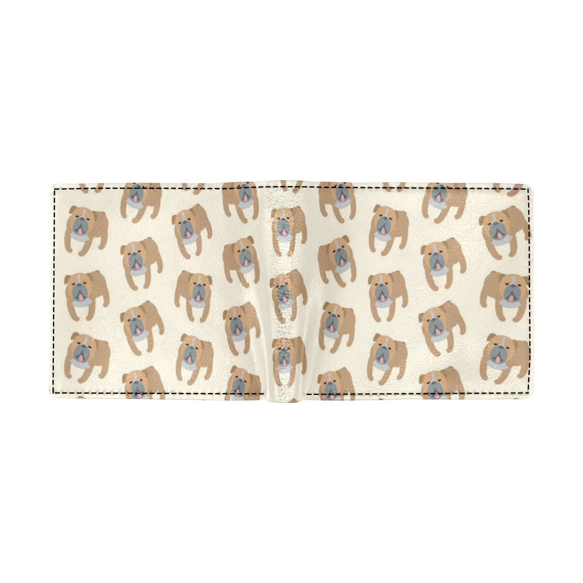 Bulldogs Pattern Print Design 01 Men's ID Card Wallet