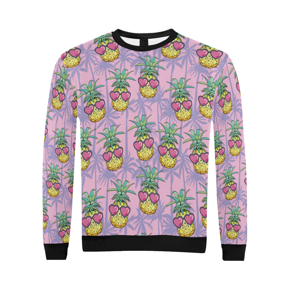 Pineapple Pattern Print Design PP06 Men Long Sleeve Sweatshirt
