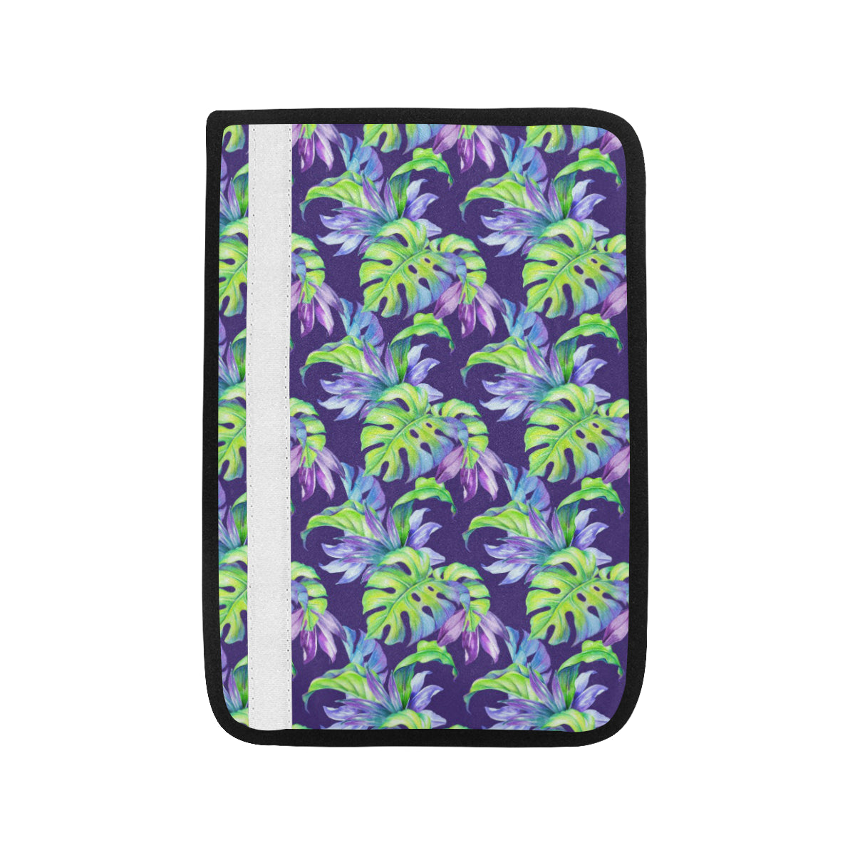 Tropical Flower Pattern Print Design TF019 Car Seat Belt Cover